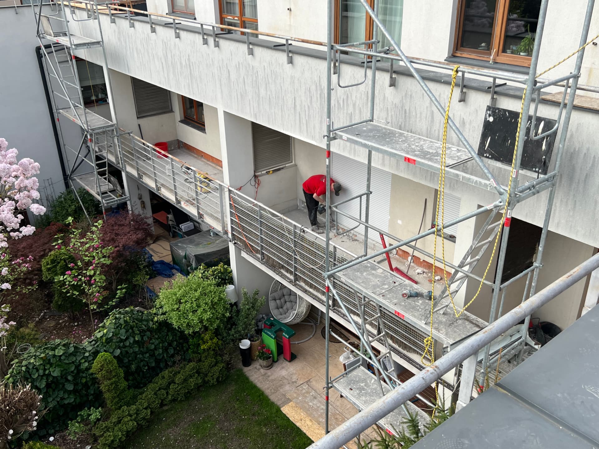 Rozbiórka balkonów Bekasów — etap 7